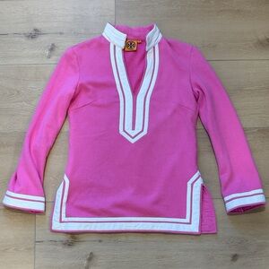 Tory Burch Pink Fleece Tunic
